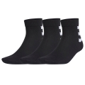 adidas Sportsocken Ankle 3-Streifen schwarz - 3 Paar
